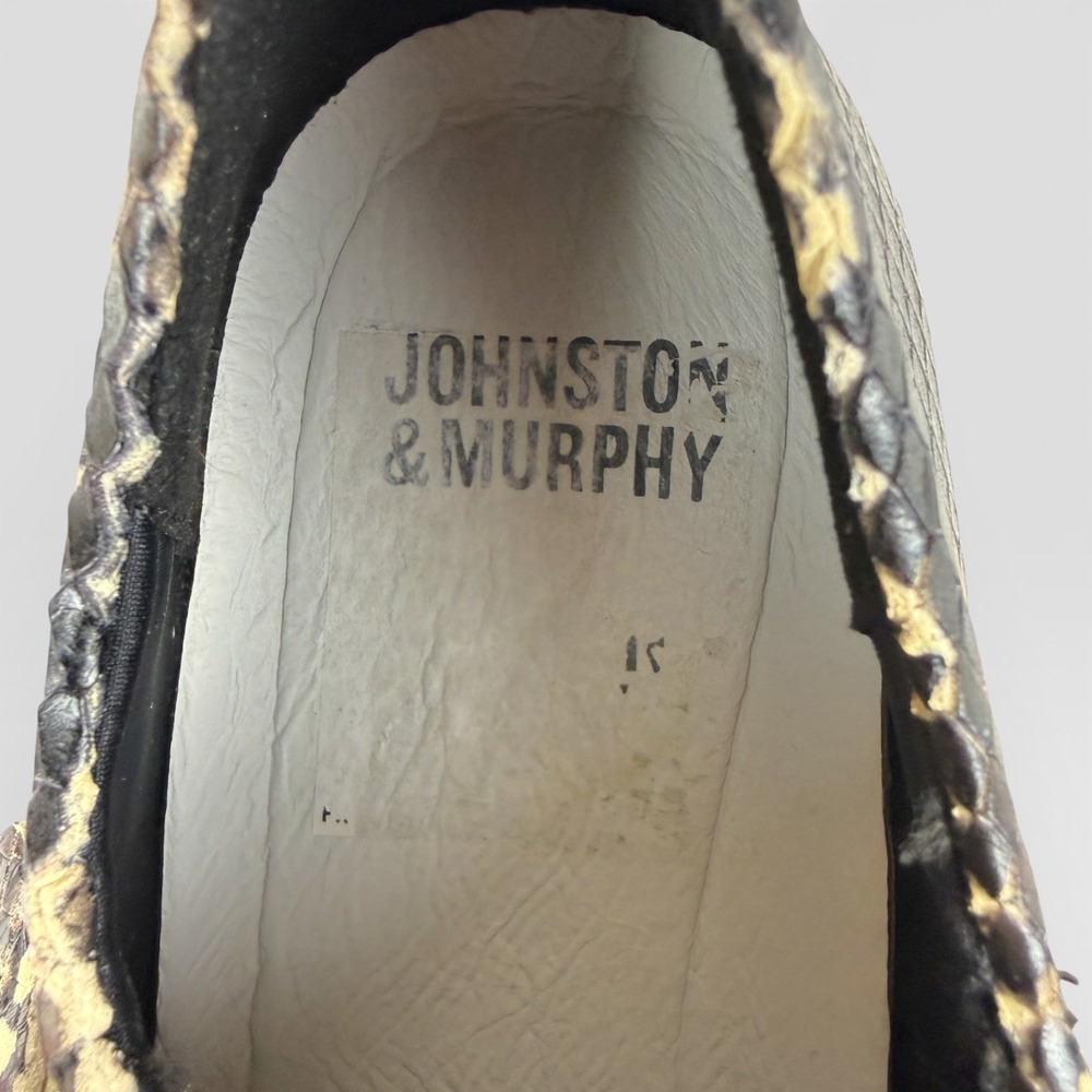 JOHNSTON & MURPHY‎ Tracy Snake Print Slip On Casual Flat Shoes Womens Size 6M - Picture 11 of 12